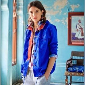 J Crew Color-block Anorak Jacket Oversized XXS